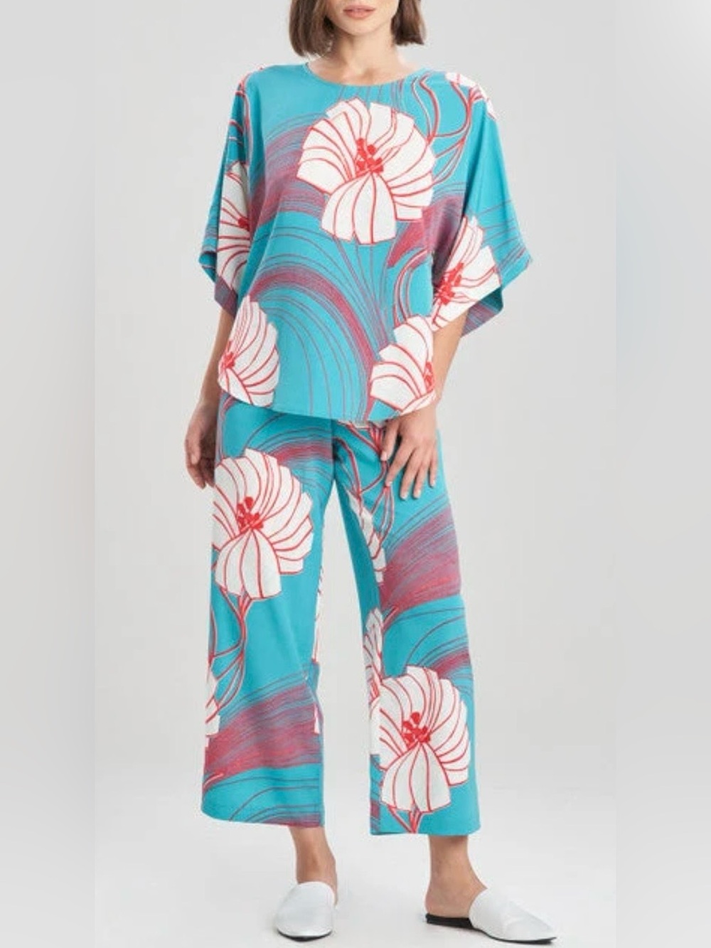Natori Sakura Wide-Leg Pajama Set